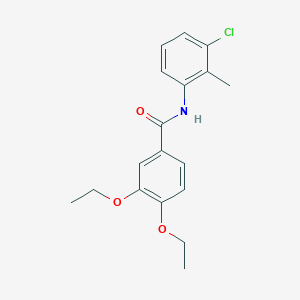 molecular formula C18H20ClNO3 B5848217 N-(3-chloro-2-methylphenyl)-3,4-diethoxybenzamide 