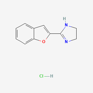 molecular formula C11H11ClN2O B584824 2-(2-Benzofuranyl)-2-imidazoline hydrochloride CAS No. 89196-95-2
