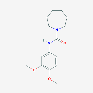 molecular formula C15H22N2O3 B5848250 N-(3,4-dimethoxyphenyl)azepane-1-carboxamide 