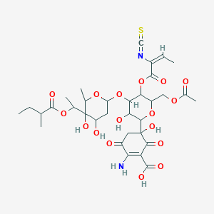 molecular formula C33H44N2O17S B058483 O-Demethylpaulomycin A CAS No. 113603-74-0