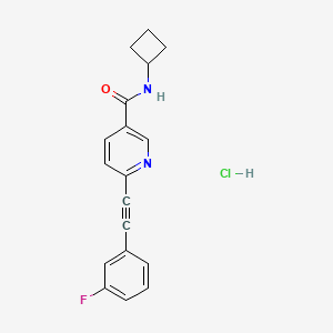 molecular formula C18H16ClFN2O B584834 VU0360172 hydrochloride 