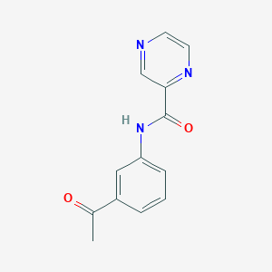 molecular formula C13H11N3O2 B5848438 N-(3-acetylphenyl)pyrazine-2-carboxamide 
