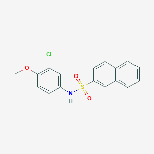 molecular formula C17H14ClNO3S B5848479 N-(3-chloro-4-methoxyphenyl)naphthalene-2-sulfonamide 