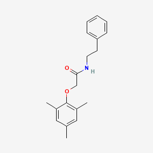 molecular formula C19H23NO2 B5848514 N-(2-phenylethyl)-2-(2,4,6-trimethylphenoxy)acetamide 