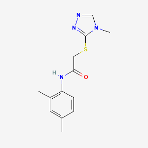 molecular formula C13H16N4OS B5848590 N-(2,4-dimethylphenyl)-2-[(4-methyl-4H-1,2,4-triazol-3-yl)sulfanyl]acetamide 