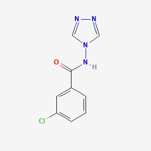 B5848614 3-chloro-N-4H-1,2,4-triazol-4-ylbenzamide CAS No. 5531-67-9