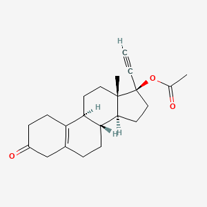 molecular formula C22H28O3 B584863 Delta-5(10)-Norethindrone Acetate CAS No. 19637-28-6