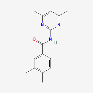 molecular formula C15H17N3O B5848698 N-(4,6-dimethylpyrimidin-2-yl)-3,4-dimethylbenzamide 