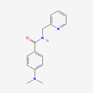 molecular formula C15H17N3O B5848726 4-(dimethylamino)-N-(pyridin-2-ylmethyl)benzamide CAS No. 362622-68-2