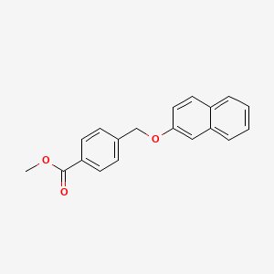 molecular formula C19H16O3 B5848842 Methyl 4-(2-naphthyloxymethyl)benzoate 