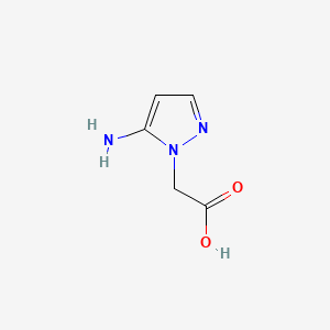 molecular formula C5H7N3O2 B584887 5-Amino-1-carboxymethylpyrazole CAS No. 144991-25-3
