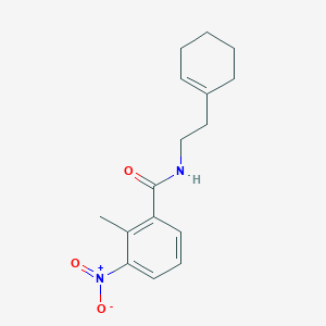 molecular formula C16H20N2O3 B5848873 N-[2-(cyclohex-1-en-1-yl)ethyl]-2-methyl-3-nitrobenzamide 