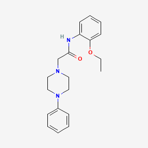 molecular formula C20H25N3O2 B5849004 N-(2-ethoxyphenyl)-2-(4-phenylpiperazin-1-yl)acetamide 