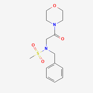 molecular formula C14H20N2O4S B5849026 N-benzyl-N-[2-(morpholin-4-yl)-2-oxoethyl]methanesulfonamide 