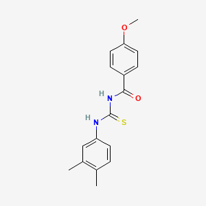 molecular formula C17H18N2O2S B5849035 N-[(3,4-dimethylphenyl)carbamothioyl]-4-methoxybenzamide 
