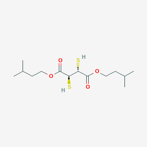 molecular formula C14H24O4S2-2 B058491 Di-(isoamyl)dimercaptosuccinate CAS No. 118908-63-7