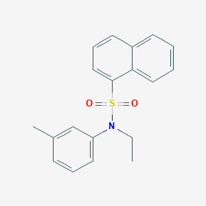 molecular formula C19H19NO2S B5849214 N-ethyl-N-(3-methylphenyl)naphthalene-1-sulfonamide 