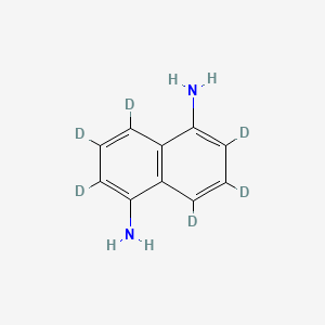 molecular formula C10H10N2 B584923 1,5-Diaminonaphthalene-d6 CAS No. 1346598-98-8