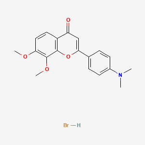 2-(4-(Dimethylamino)phenyl)-7,8-dimethoxy-4H-chromen-4-one hydrobromide
