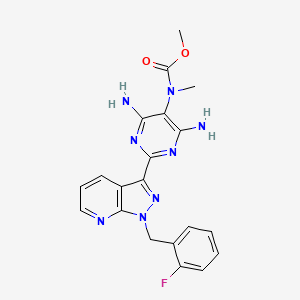 molecular formula C20H19FN8O2 B584930 Riociguat CAS No. 1304478-72-5