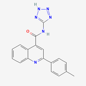 molecular formula C18H14N6O B5849469 2-(4-METHYLPHENYL)-N-(1H-1,2,3,4-TETRAZOL-5-YL)QUINOLINE-4-CARBOXAMIDE 