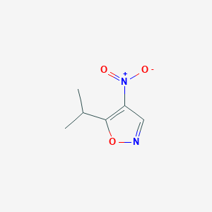 molecular formula C6H8N2O3 B058495 5-Isopropyl-4-nitroisoxazole CAS No. 122685-99-8
