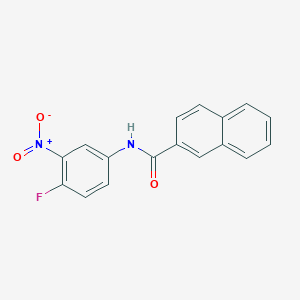 molecular formula C17H11FN2O3 B5849540 N-(4-fluoro-3-nitrophenyl)naphthalene-2-carboxamide 