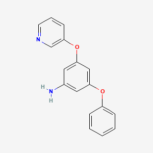 molecular formula C17H14N2O2 B5849544 3-PHENOXY-5-(3-PYRIDYLOXY)ANILINE 