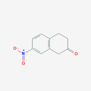 molecular formula C10H9NO3 B058496 7-Nitro-2-tetralone CAS No. 122520-12-1
