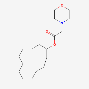 molecular formula C18H33NO3 B5849718 Cyclododecyl morpholin-4-ylacetate 