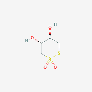 molecular formula C4H8O4S2 B058498 (4S,5R)-1,1-dioxodithiane-4,5-diol CAS No. 120586-49-4