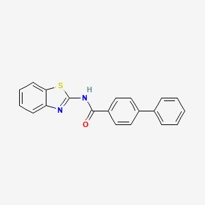 molecular formula C20H14N2OS B5849811 N-(1,3-BENZOTHIAZOL-2-YL)-[1,1'-BIPHENYL]-4-CARBOXAMIDE 