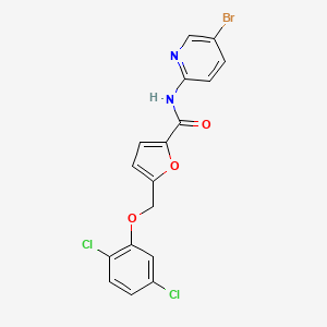 molecular formula C17H11BrCl2N2O3 B5849822 N-(5-BROMO-2-PYRIDYL)-5-[(2,5-DICHLOROPHENOXY)METHYL]-2-FURAMIDE 