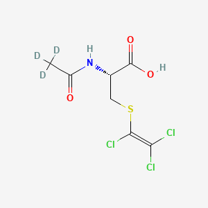 molecular formula C7H8Cl3NO3S B584985 N-Acetyl-S-(trichlorovinyl)-L-cysteine-d3 