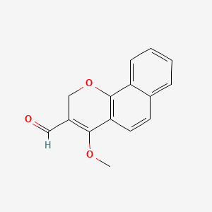molecular formula C15H12O3 B584986 4-Methoxy-3-formyl-2H-benzo[h]chromene CAS No. 143034-62-2