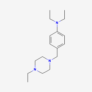 molecular formula C17H29N3 B5850013 N,N-diethyl-4-[(4-ethylpiperazin-1-yl)methyl]aniline 