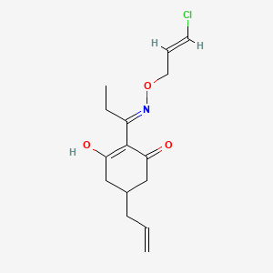 molecular formula C15H20ClNO3 B585002 (E/Z)-Des(ethylthio)-5-(2-propenyl) Clethodim CAS No. 111031-60-8