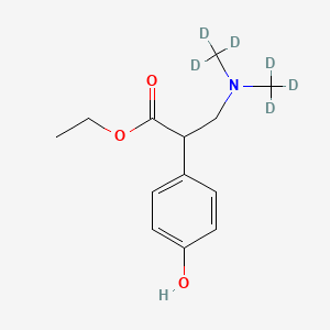 molecular formula C13H19NO3 B585003 Decyclohexanol-ethoxycarbonyl-O-desmethyl Venlafaxine-d6 CAS No. 1346605-17-1