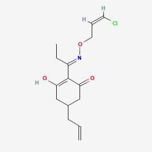 2-[1-({[(2Z)-3-Chloroprop-2-en-1-yl]oxy}amino)propylidene]-5-(prop-2-en-1-yl)cyclohexane-1,3-dione