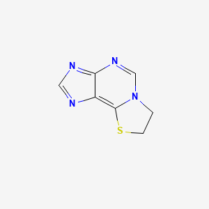 molecular formula C7H6N4S B5850062 7,8-Dihydrothiazolo[2,3-i]purine 