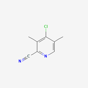molecular formula C8H7ClN2 B585010 4-Chloro-3,5-dimethylpicolinonitrile CAS No. 1323392-95-5
