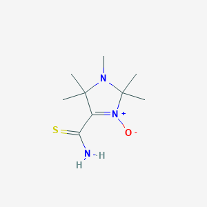molecular formula C9H17N3OS B5850177 1,2,2,5,5-Pentamethyl-3-oxidoimidazol-3-ium-4-carbothioamide 