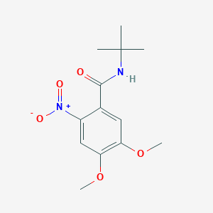 molecular formula C13H18N2O5 B5850258 N-tert-butyl-4,5-dimethoxy-2-nitrobenzamide 