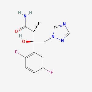 molecular formula C13H14F2N4O2 B585027 (2R,3R)-3-(2,5-Difluorophenyl)-3-hydroxy-2-methyl-4-(1H-1,2,4-triazol-1-yl)butanamide CAS No. 241479-75-4