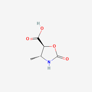 molecular formula C5H7NO4 B585030 (4R,5S)-2-oxo-4-methyloxazolidine-5-carboxylic acid CAS No. 145283-61-0