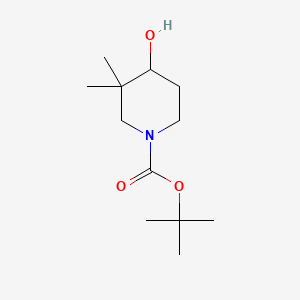 molecular formula C12H23NO3 B585031 Tert-butyl 4-hydroxy-3,3-dimethylpiperidine-1-carboxylate CAS No. 143306-65-4