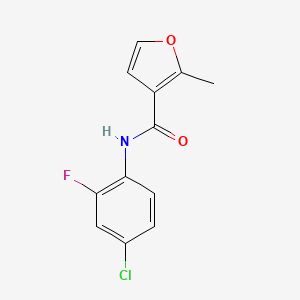 molecular formula C12H9ClFNO2 B5850319 N-(4-chloro-2-fluorophenyl)-2-methylfuran-3-carboxamide 