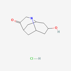8-Hydroxyhexahydro-2H-2,6-methanoquinolizin-3(4H)-one hydrochloride