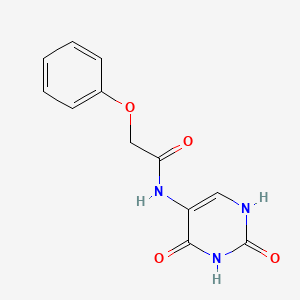 molecular formula C12H11N3O4 B5850436 N-(2,4-dioxo-1,2,3,4-tetrahydropyrimidin-5-yl)-2-phenoxyacetamide 