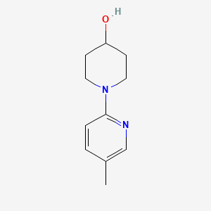 molecular formula C11H16N2O B585062 1-(5-Methylpyridin-2-YL)piperidin-4-OL CAS No. 158181-84-1
